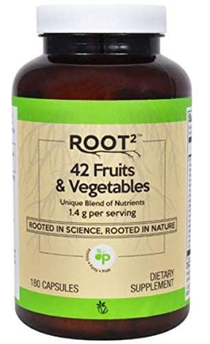 Vitacost ROOT2 42 Fruits & Vegetables โ 180 Capsules | 1.4 g per Serving