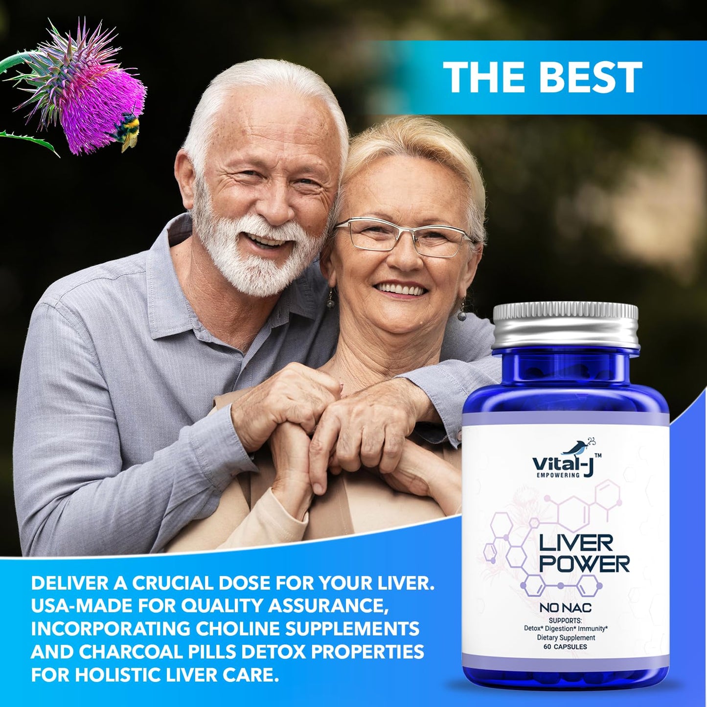 Vital-J 21-in-1 Liver Support Supplement โ Detox, Repair & Digestion with Milk Thistle, Zinc, Beetroot (60 capsules)