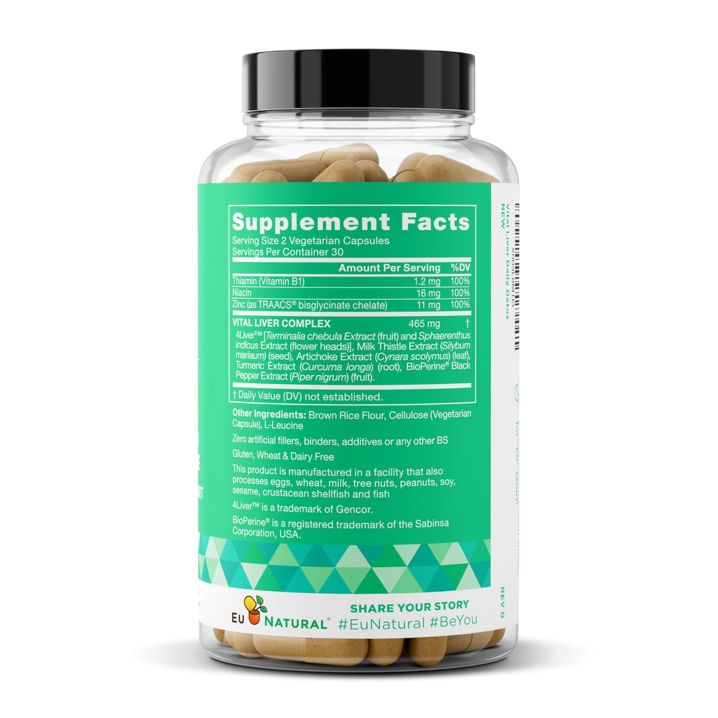Vital Liver Cleanse Detox and Repair โ 9-in-1 Liver Support (Milk Thistle, Artichoke, Turmeric) โ 60 Vegetarian Soft Capsules