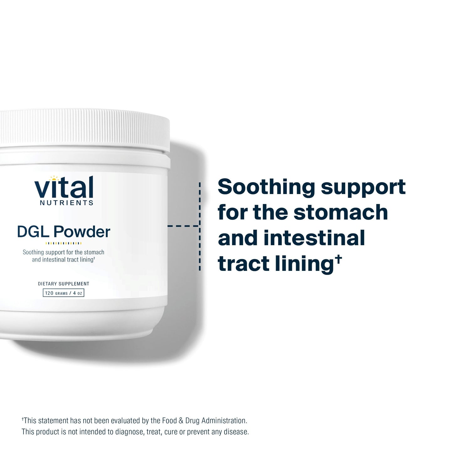 Vital Nutrients DGL Powder โ Vegan Licorice Root Extract for Digestive Health | Gluten Free | 120g