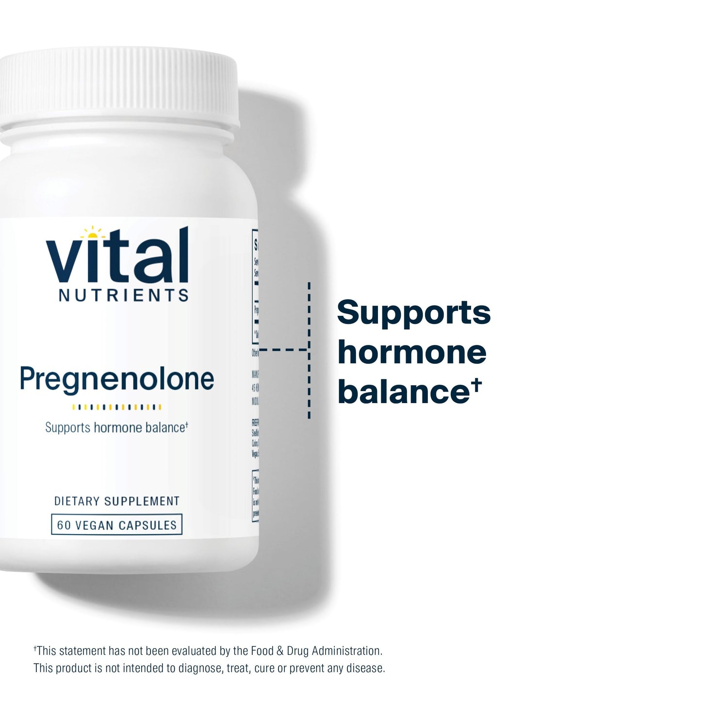 Vital Nutrients Pregnenolone 10 mg โ Mood, Memory & Immune Support (60 Veg Caps x2)