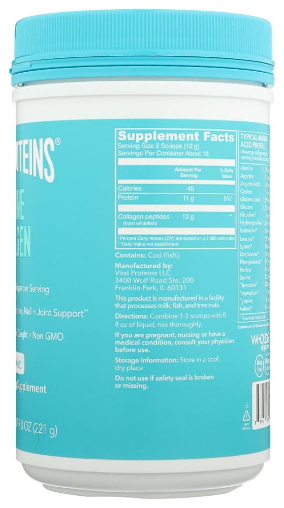 Vital Proteins Marine Collagen Peptides (2-Pack) โ 144 Servings