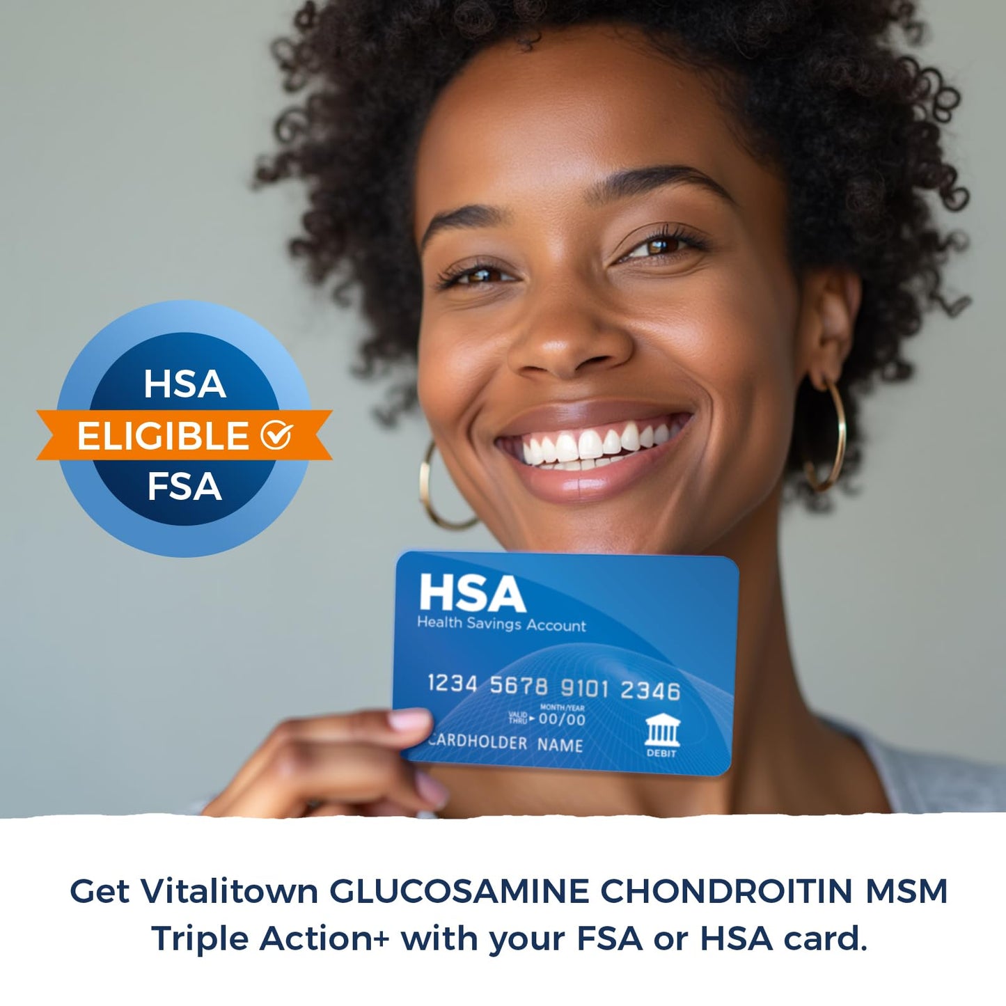 Vitalitown 11-in-1 Glucosamine Chondroitin MSM Turmeric Collagen โ 240 Caps (Shellfish-Free)