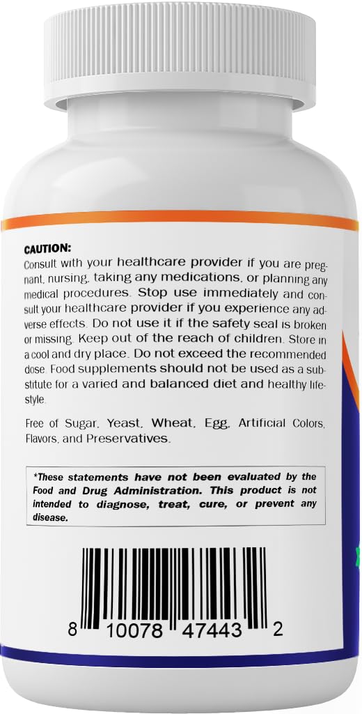 Vitamatic ALA 600mg โ 240 Veg Capsules (Pack of 2) | Non-GMO & Gluten Free