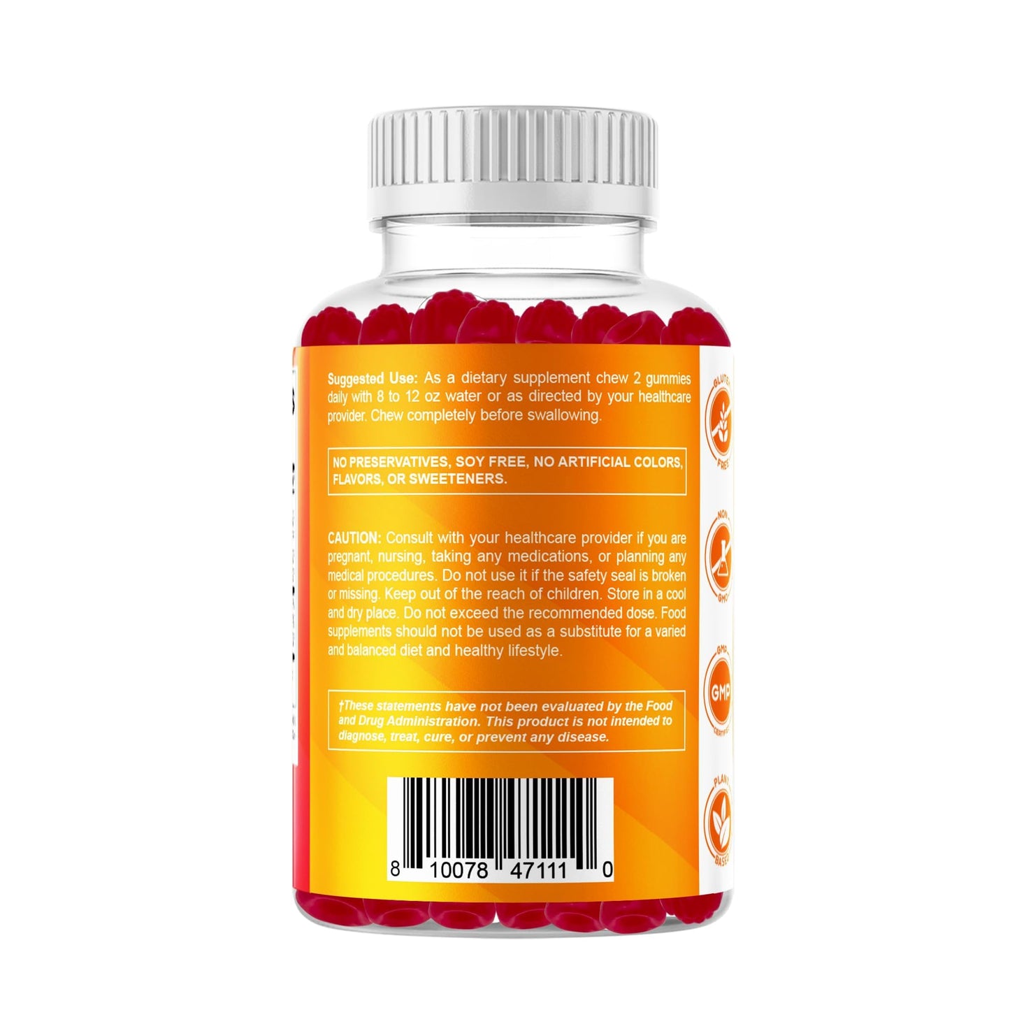 Vitamatic Vitamin D3 + K2 Gummies โ 60 Count | Supports Bone, Heart & Immune Health โ Promotes Calcium Absorption โ Plant-Based, Non-GMO, Gluten-Free