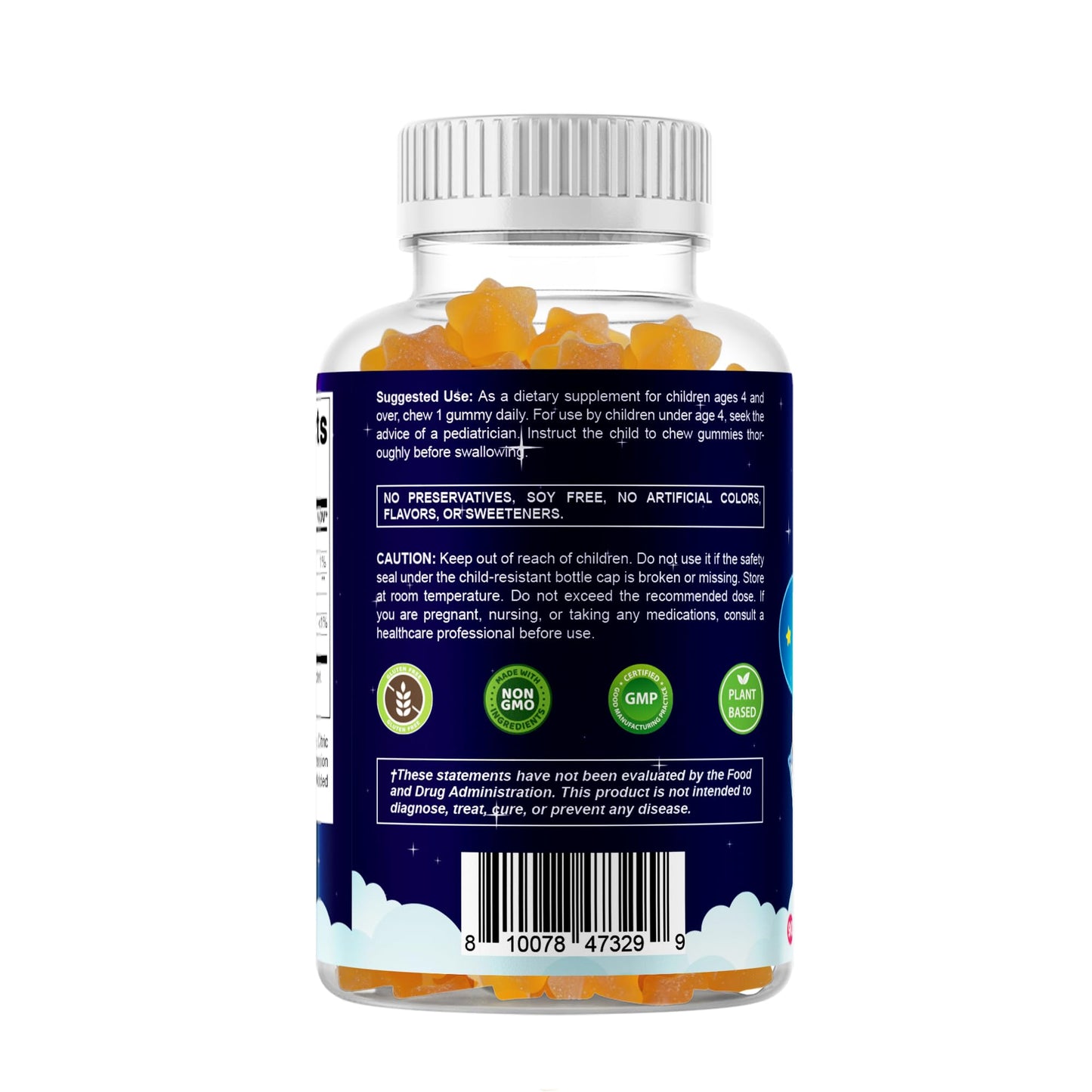 Vitamatic Sugar Free Kids Melatonin 1mg Gummies โ Pineapple & Passionfruit, 90 Gummies (90 Days Supply)