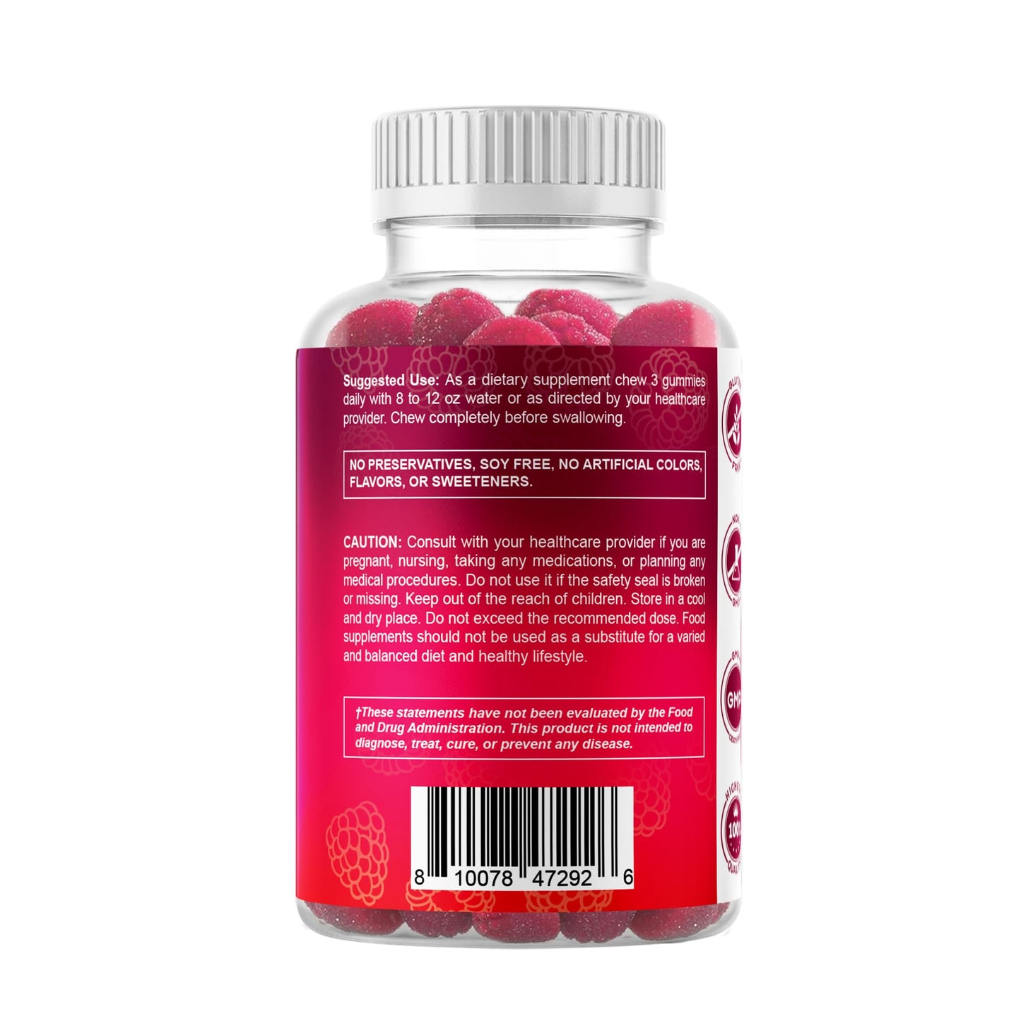 Vitamatic Magnesium Gummies โ 255 mg Elemental Mg, 60 Vegan Gummies