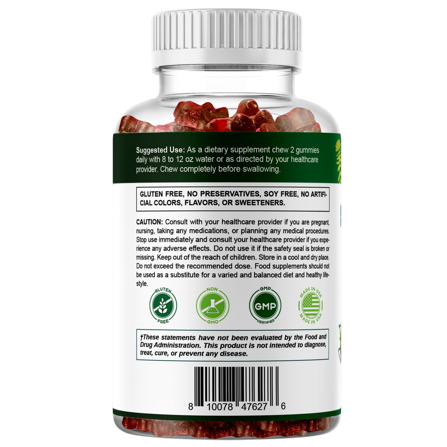 Vitamatic Sugar Free Rhodiola Rosea Gummies 1500 mg per Serving โ 60 Gummies โ Mixed Berry โ Adaptogen Supplement โ Made in USA