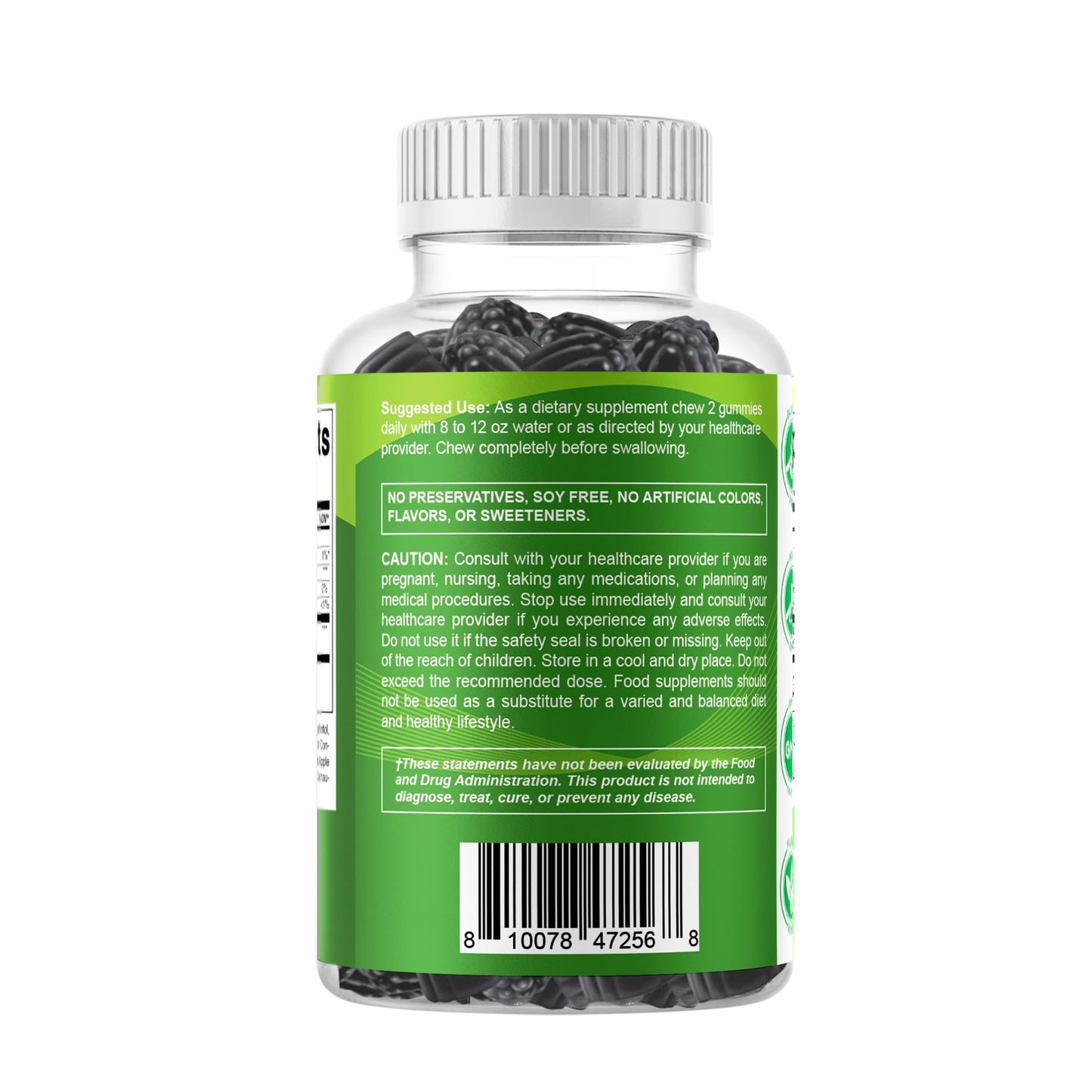 Vitamatic Sugar Free Moringa Gummies โ 10,000 mg per Serving (50:1 Extract) | 60 Vegan Gummies | No Sugar Added