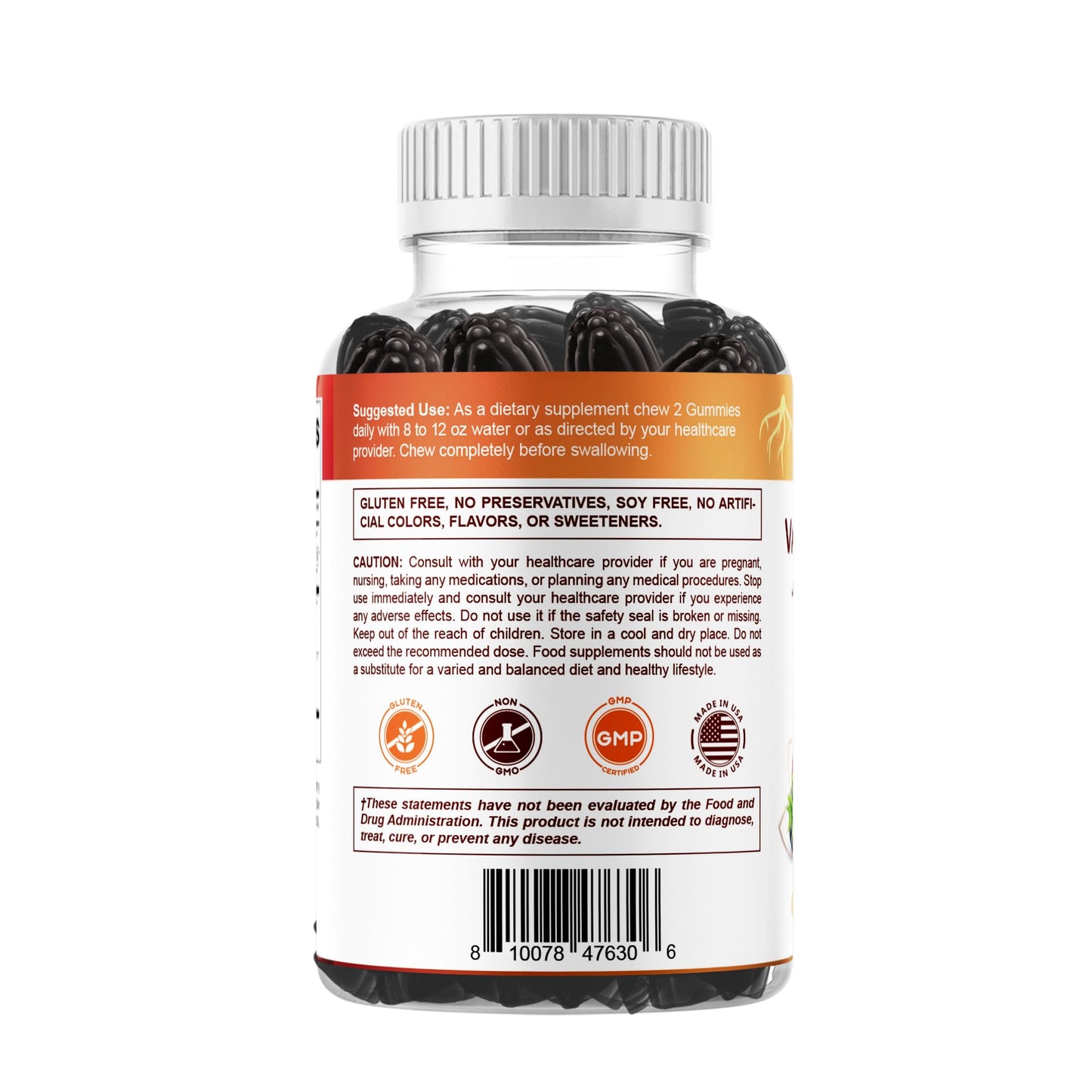 Vitamatic Valerian Root Chamomile Gummies ā 6000 mg per Serving, Mixed Berry ā 60 Gummies | Non-GMO, Gluten-Free