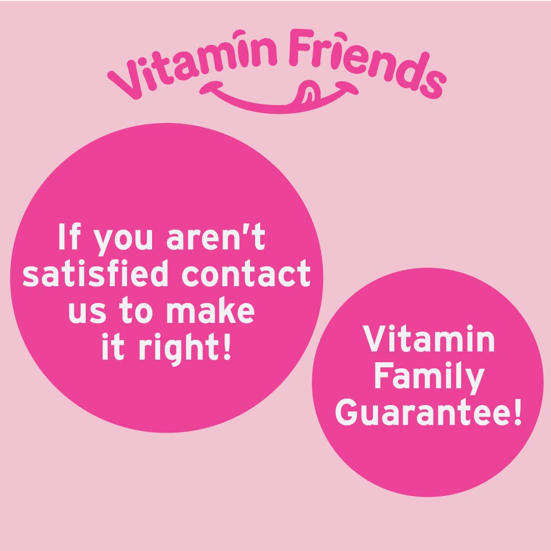 Vitamin Friends Vegan Iron Gummies for Kids โ 60 Day Strawberry Multivitamin + Ferrous Fumarate