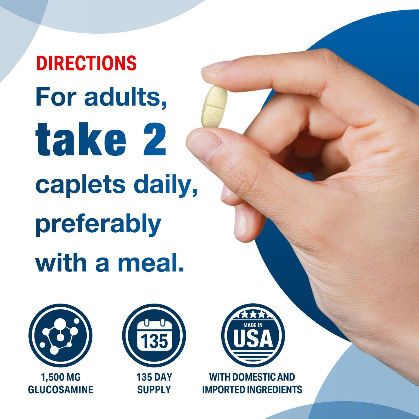 Vitamin World Triple Strength Joint Mover โ Glucosamine, Chondroitin, MSM + Collagen & Boswellia โ 270 Caplets