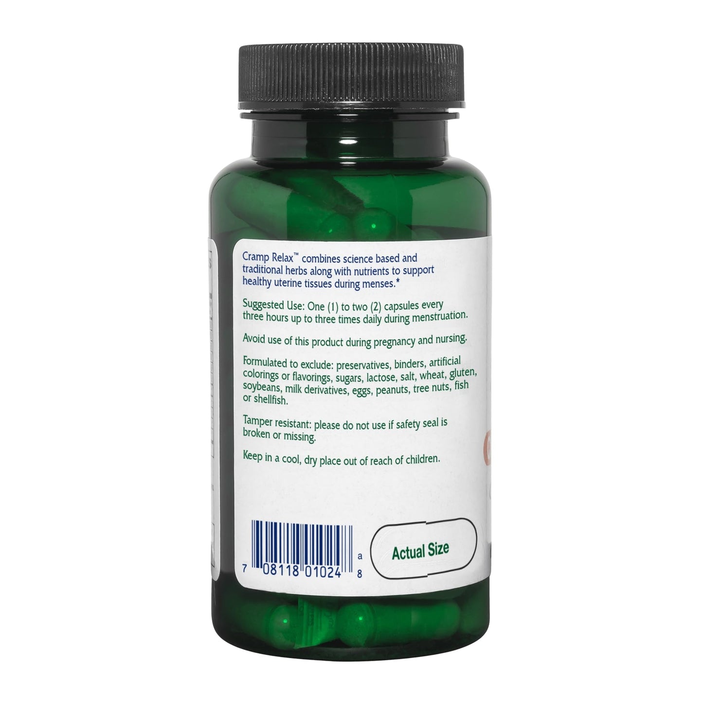 Vitanica Cramp Relax โ Vegan Menstrual Support, 15 Capsules