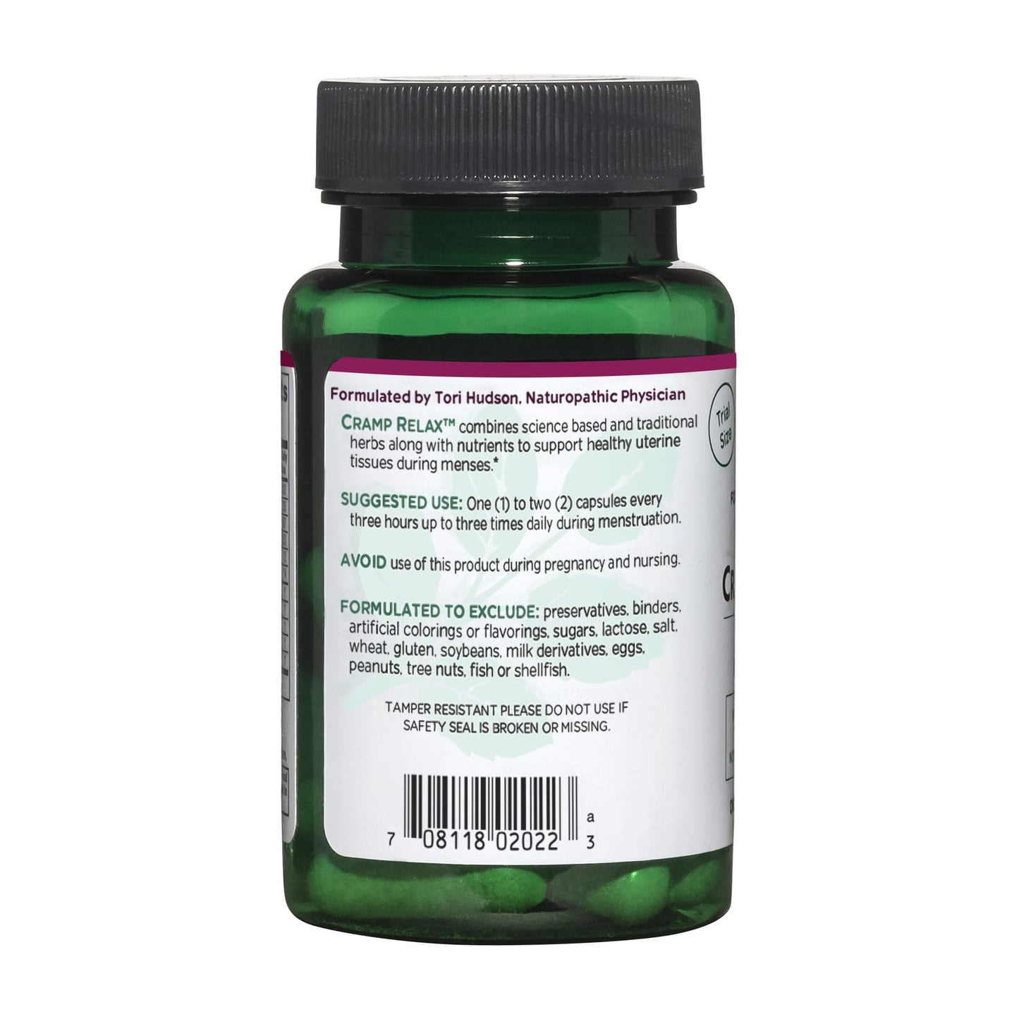 Vitanica Cramp Relax โ Vegan Menstrual Support, 15 Capsules