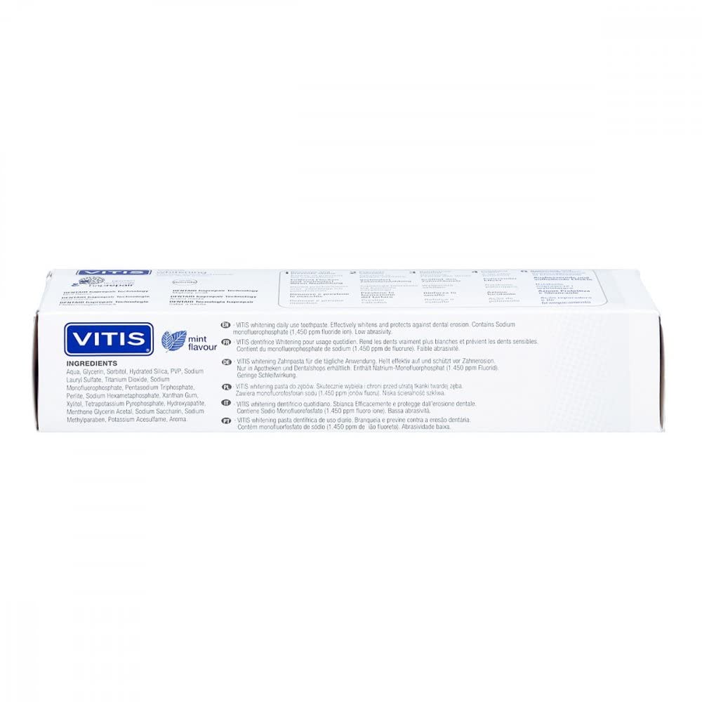 Vitis Whitening Toothpaste 100ml โ Enamel Protection & Whitening