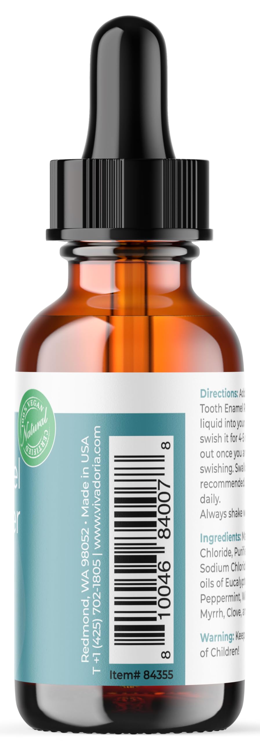 Viva Doria Tooth Enamel Remineralizing Liquid โ Protect Enamel & Gum Health (1 fl oz)