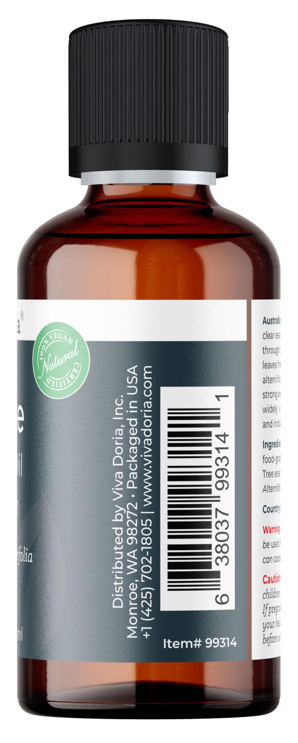 Viva Doria Tea Tree Oil 100% Pure โ Australian Tea Tree Essential Oil, 30 ml