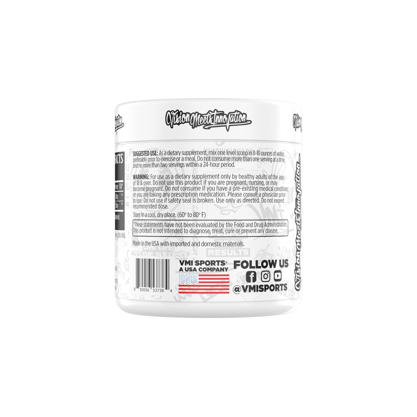 VMI Sports L-Carnitine 3000 Powder โ 3000 mg/serving | Patriot Pop | 30 Servings