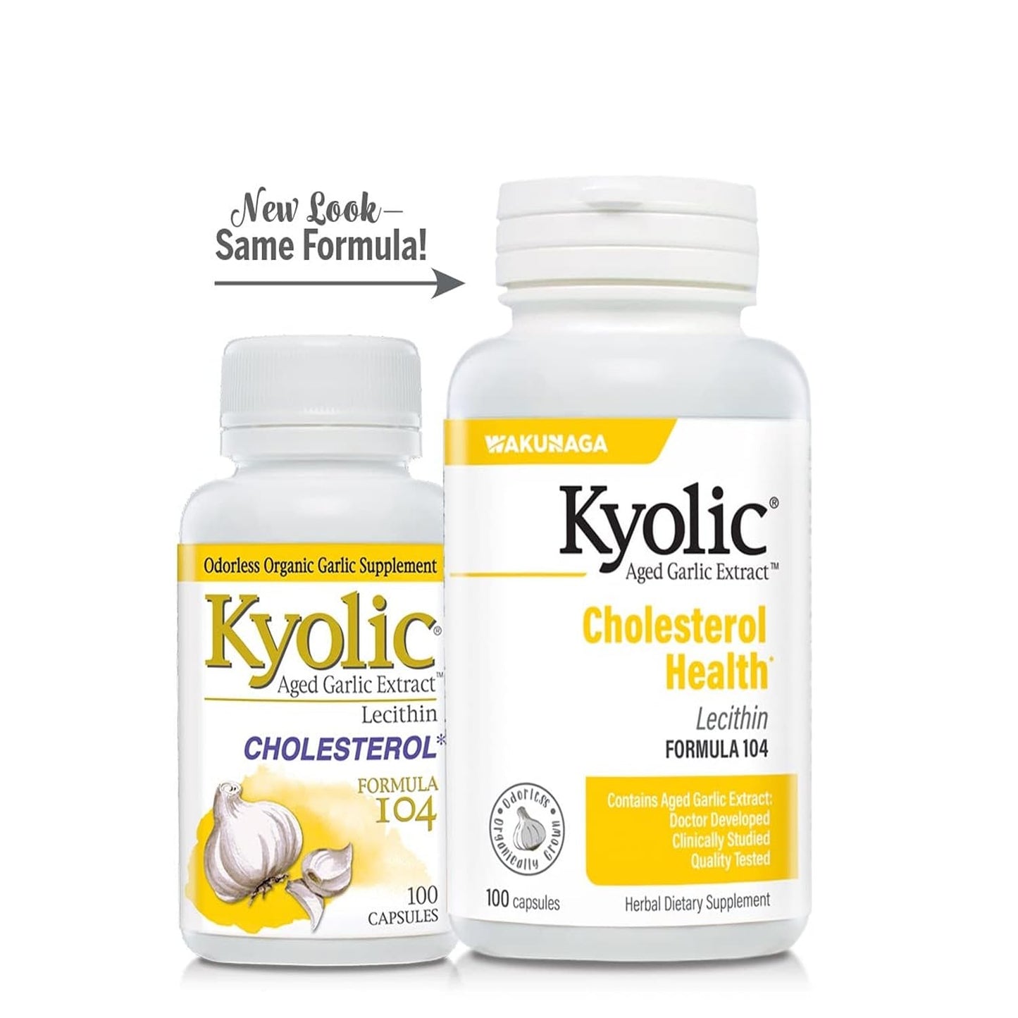 Kyolic Aged Garlic Extract Formula 104 โ Cholesterol Health* (100 Capsules)