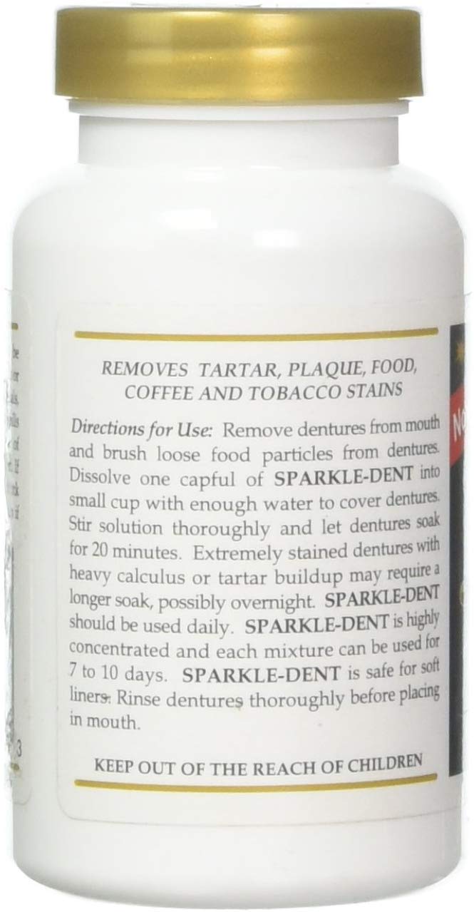 WalterDrake Clear Sparkle Dent Denture Whitener โ Denture Cleaning Tablets
