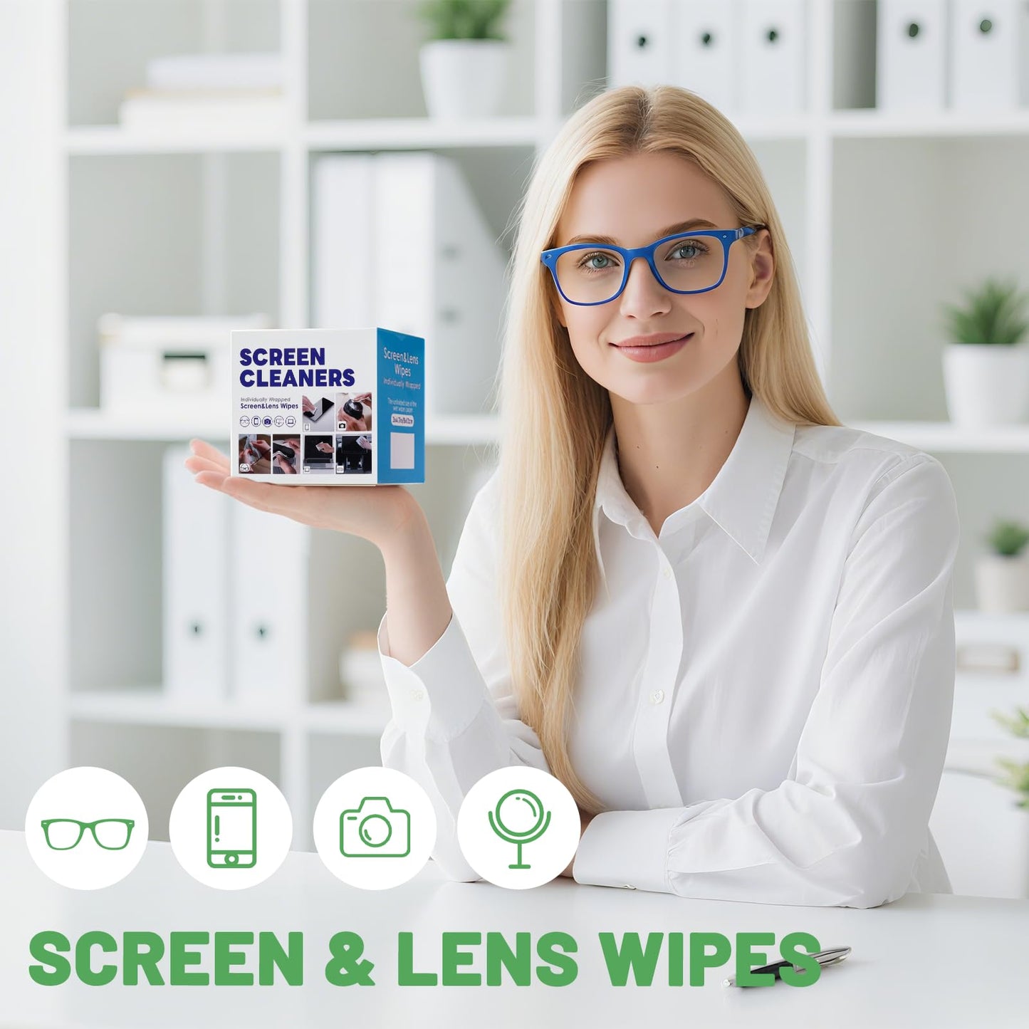 300 Pcs Cleaning Wipes for Glasses & Devices โ Pre-Moistened, Scratch-Free