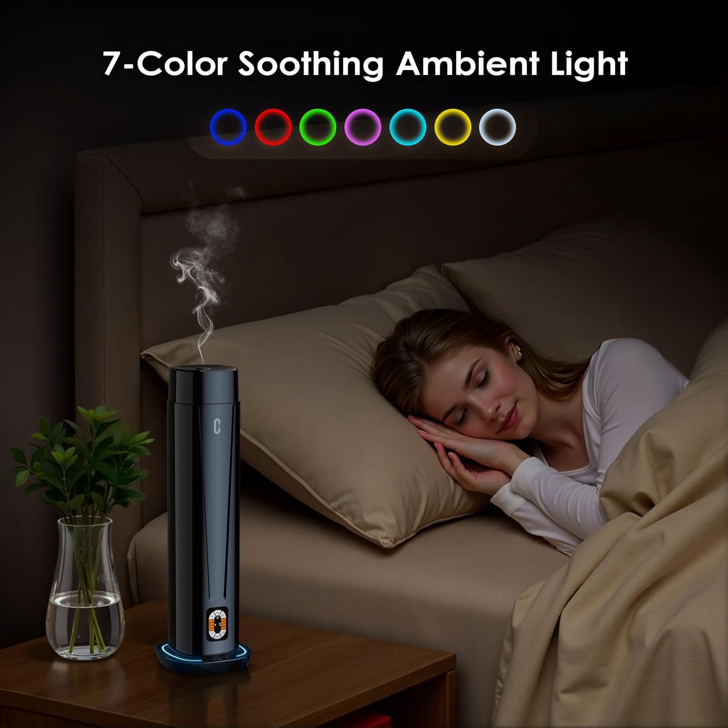 Waterless Scent Diffuser โ 1200 Sq Ft Coverage, Remote, LED Light & Timer | Home, Office, Hotel