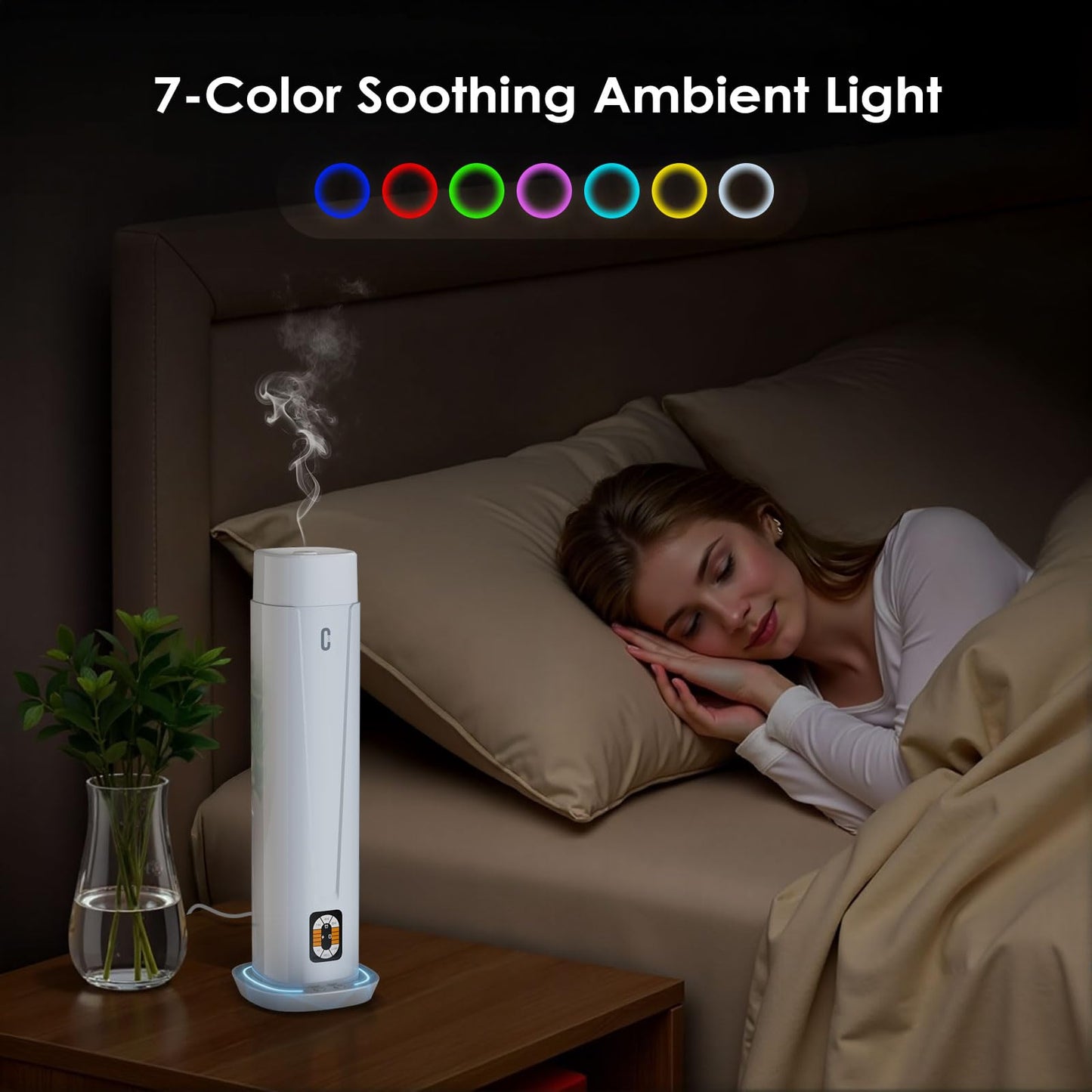 Waterless Scent Diffuser โ 1200 Sq Ft Coverage | Remote, LED Light, Timer | Quiet Aromatherapy
