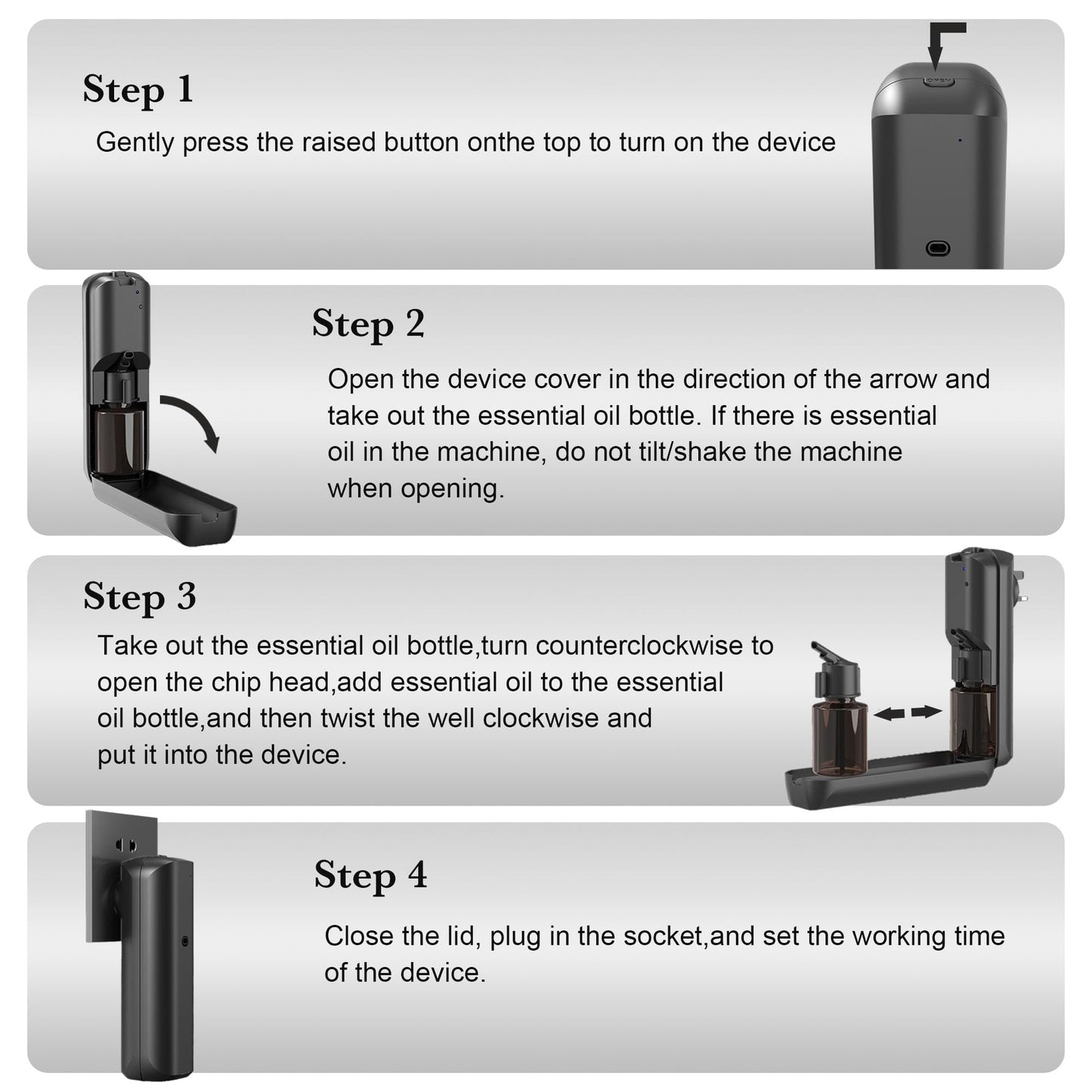Waterless Wall Plug-in Diffuser โ 700 sq ft Coverage | Bluetooth App