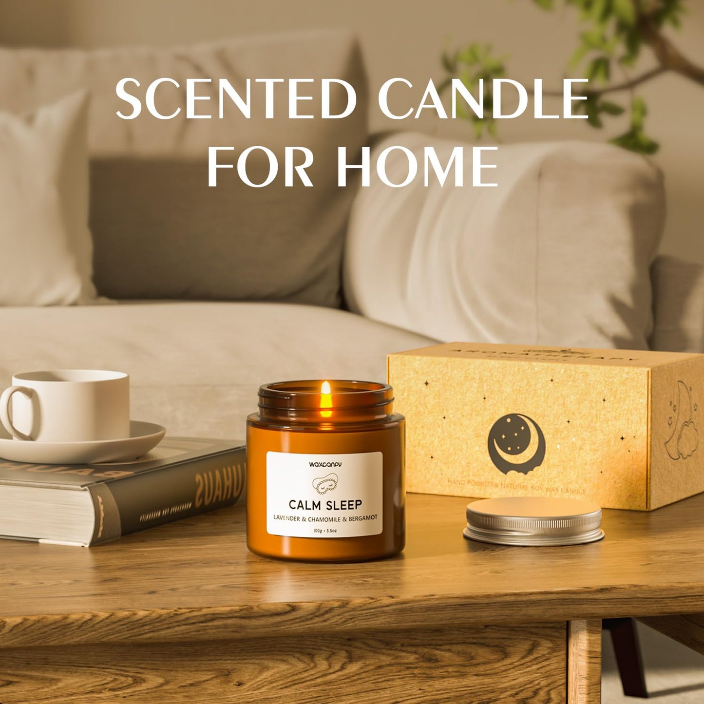 Waxcanpy Scented Candle Gift Set โ 2-Pack Soy Candles for Sleep, Relaxation & Home Decor