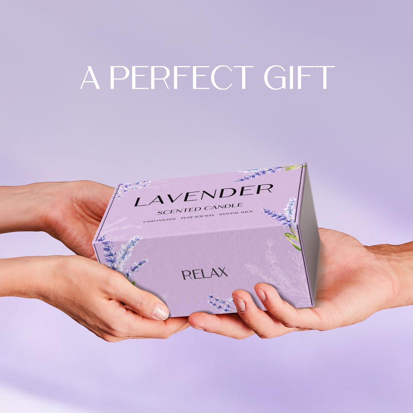 Waxcanpy Lavender Candle โ 2-Pack Soy Candles for Relaxation & Home Decor