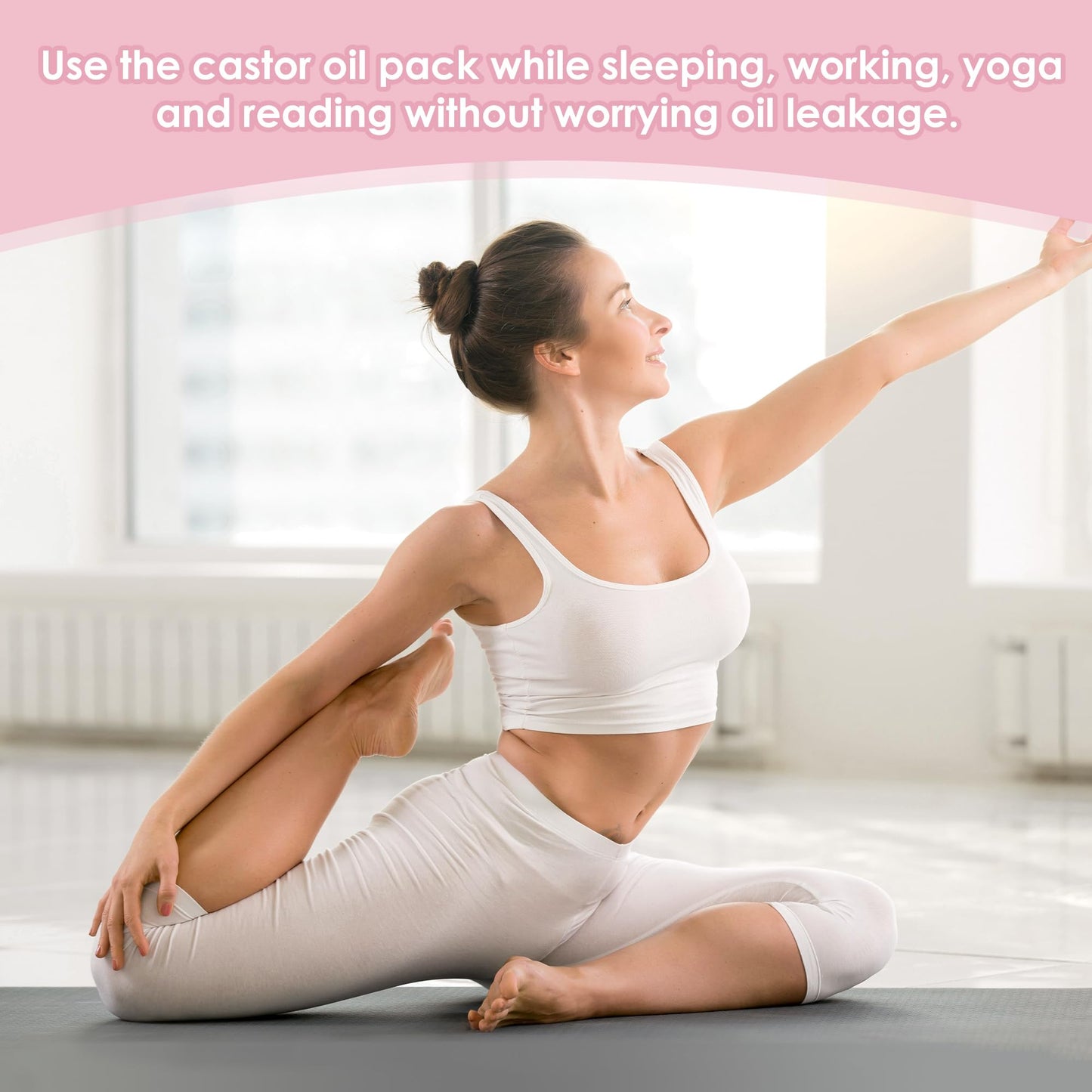 wegreeco Castor Oil Pack Wrap โ Reusable, Adjustable, Machine Washable (Oil Not Included)