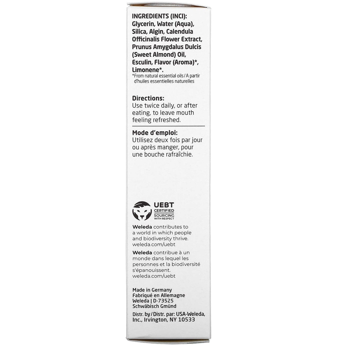 Weleda Children's Tooth Gel โ 1.7 oz, Fluoride-Free, Spearmint, Calendula, Silica & Fennel