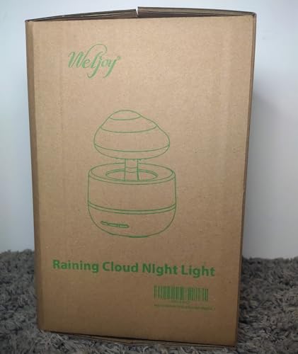 Weljoy Zen Raining Cloud Night Light Diffuser โ Aromatherapy Humidifier (White)