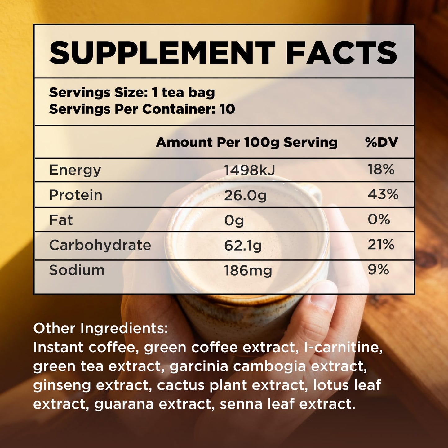 Natural Green Coffee for Metabolism & Energy โ 8 Blends, 10 Sachets (Vegan Friendly)