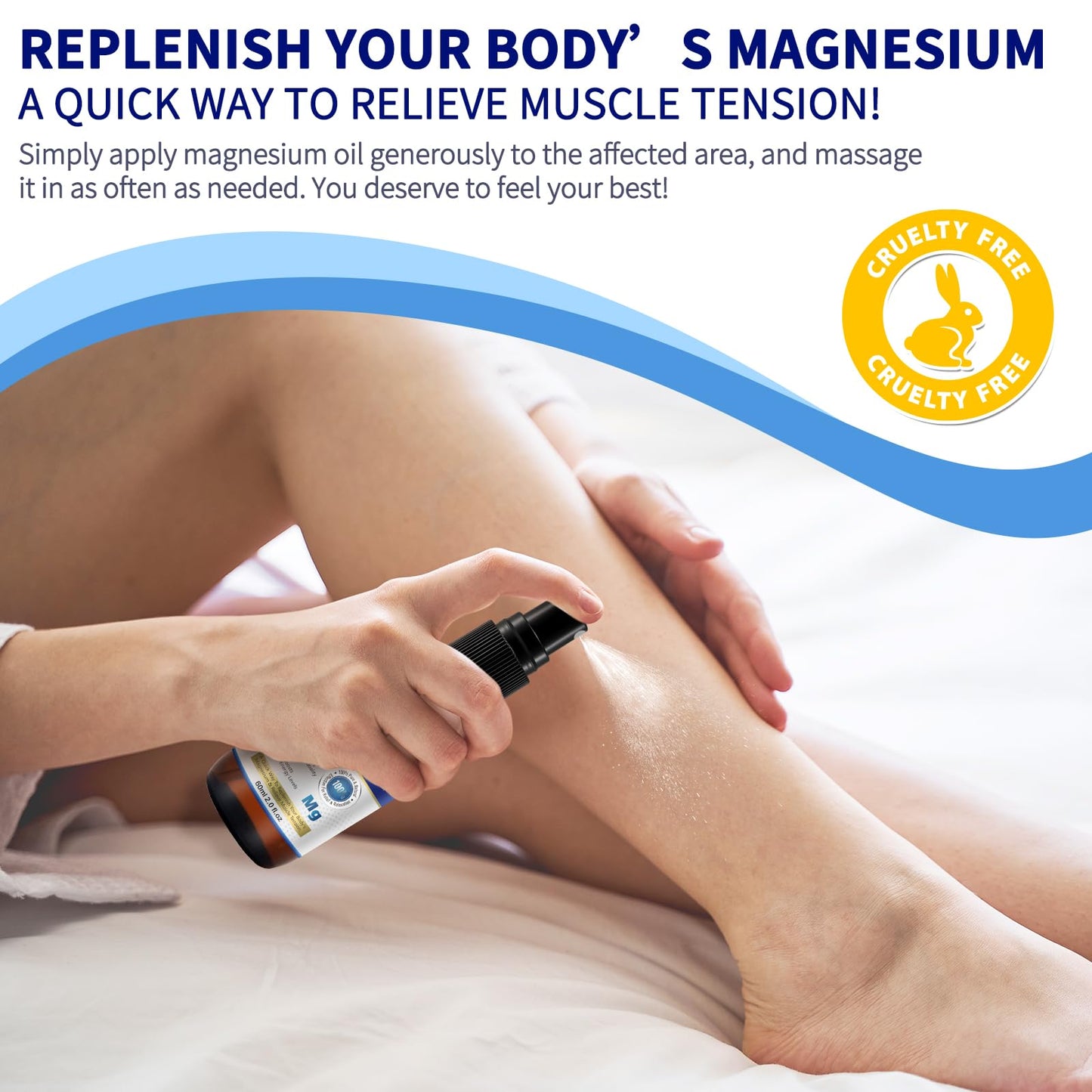 Pure Topical Magnesium Oil Spray โ 60 ml | Fast Absorption, Energy & Muscle Support