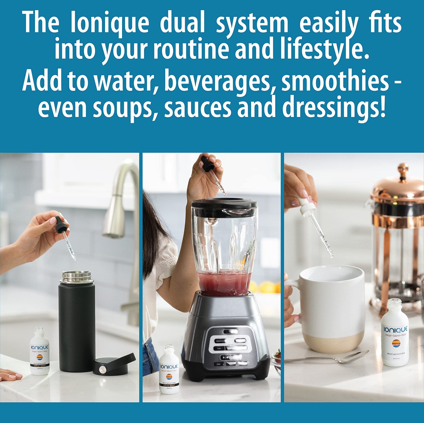 NEW Ionique Mineral Hydration System โ Magnesium, Trace Minerals & Electrolytes in 2 oz Liquid Drops