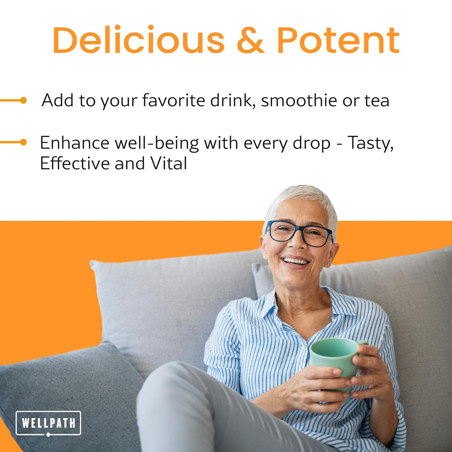 WellPath Liposomal Curcumin | Liquid Turmeric Drops with Black Pepper – Enhanced Absorption | Non-GMO, Vegan | 2 oz