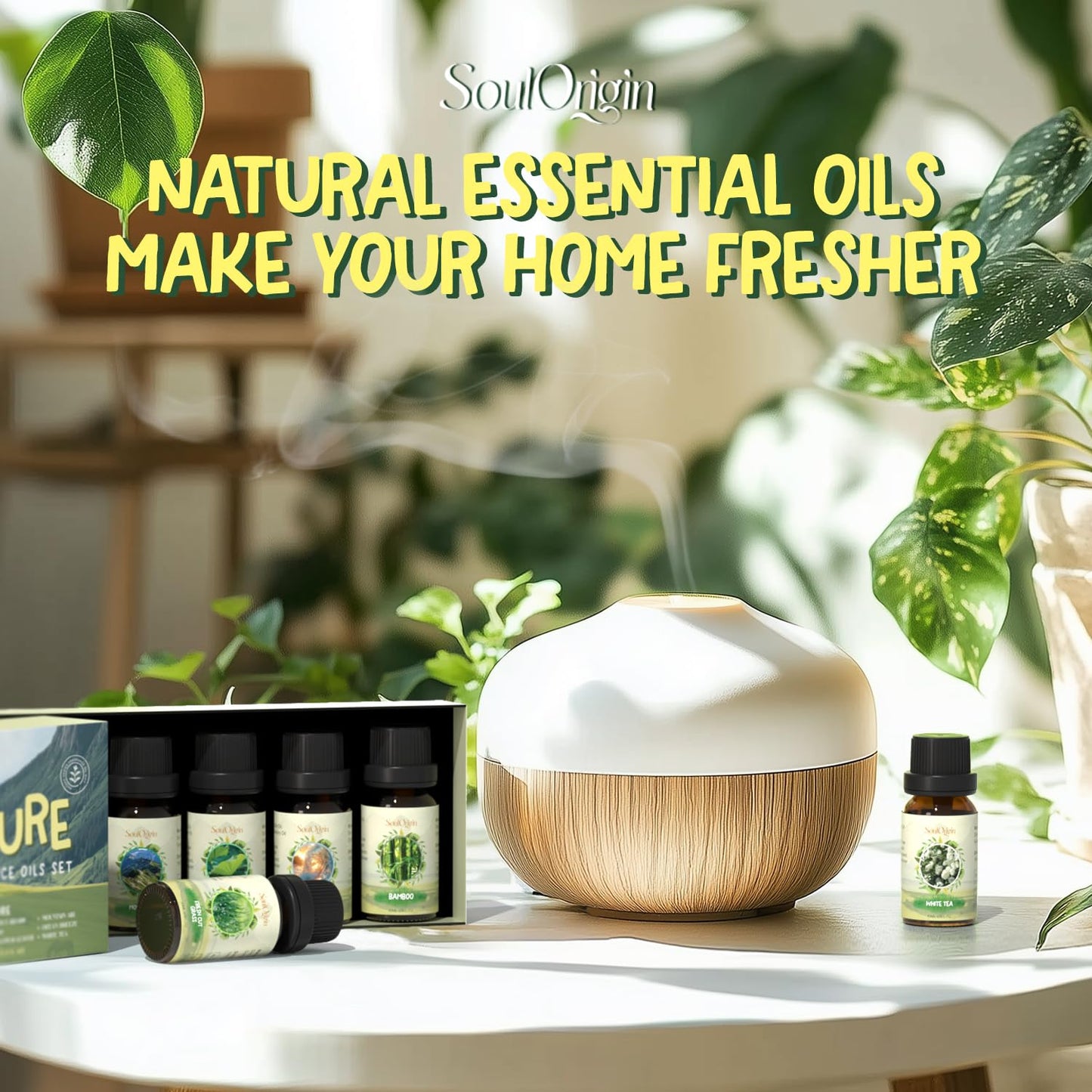 Soulorigin Nature Fragrance Oils Set โ Essential Oil Gift for Diffusers & Candle Making