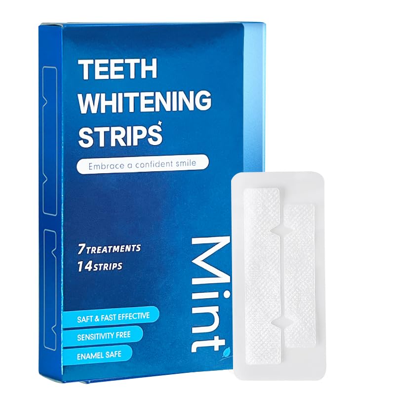 Teeth Whitening Strips โ Mint 14-Count | 7-Day Whitening Kit