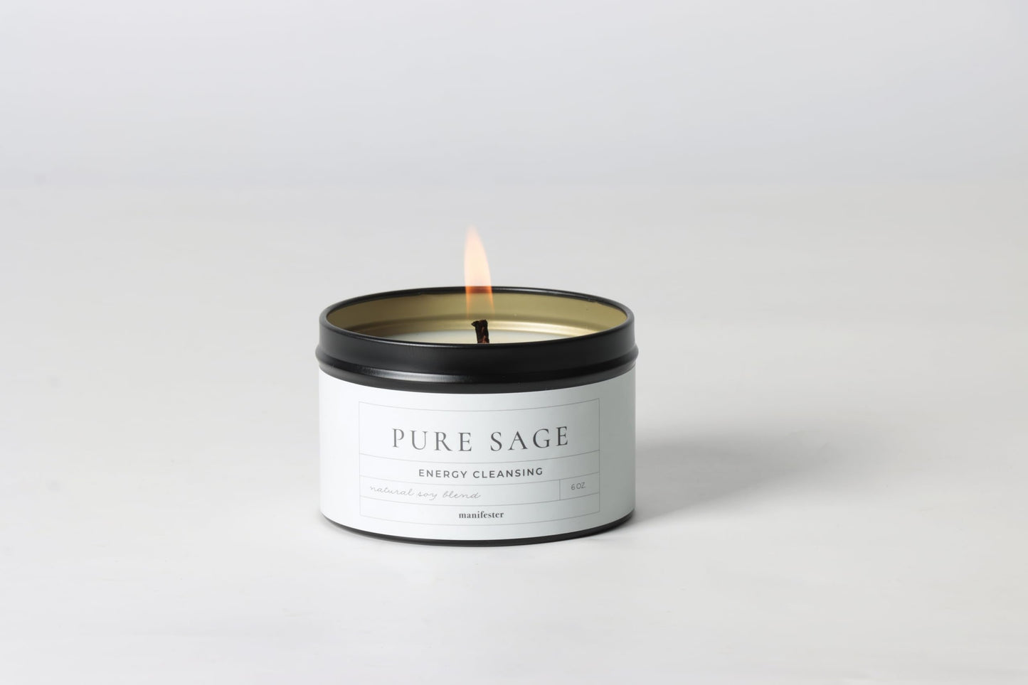 Whole Works Premium Sage Candle for Cleansing β 6oz Natural Soy Wax, Paraben & Phthalate Free