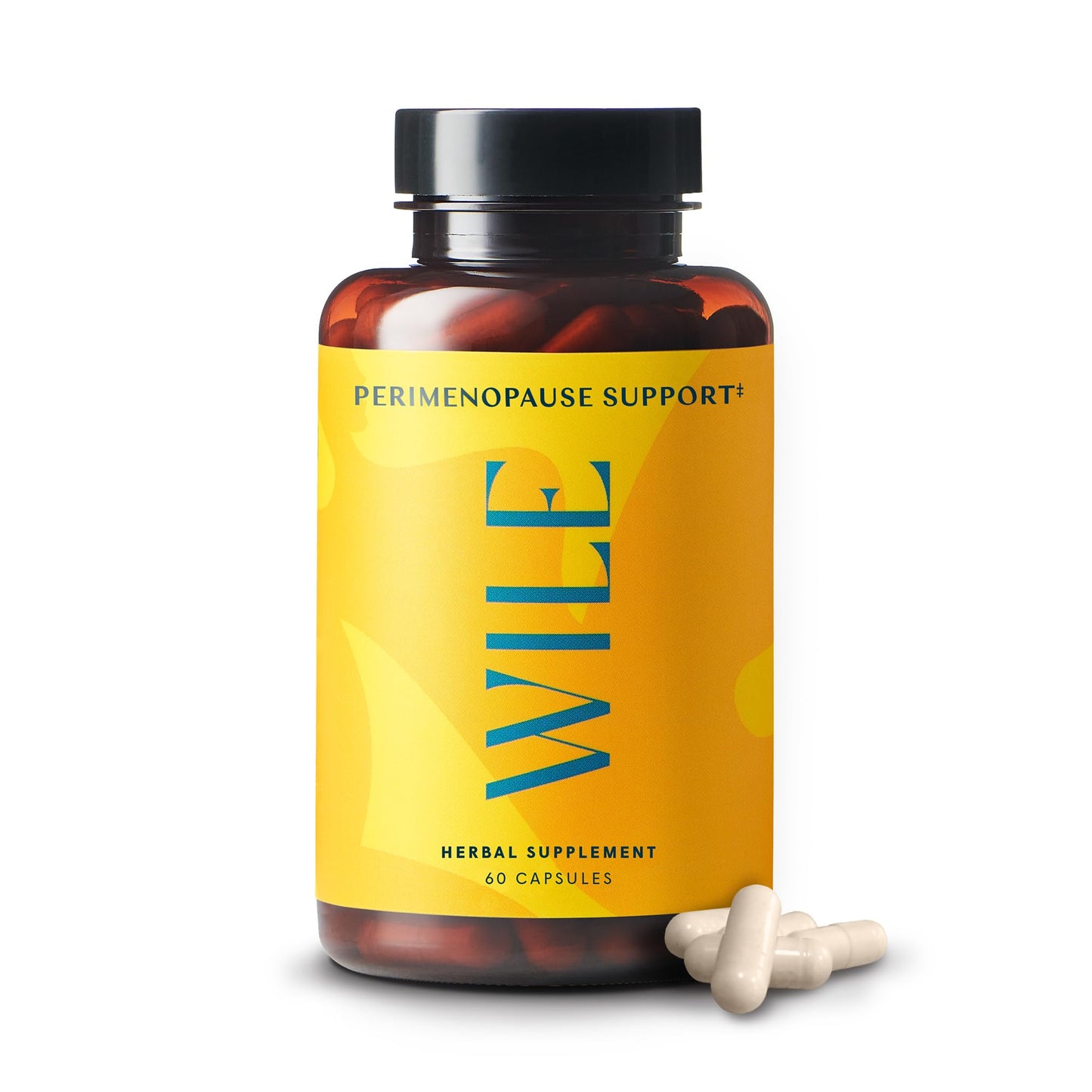 WILE Menopause & Perimenopause Supplements with Ashwagandha โ Sleep, Hot Flashes & Stress Support | Vegan, 30 Servings