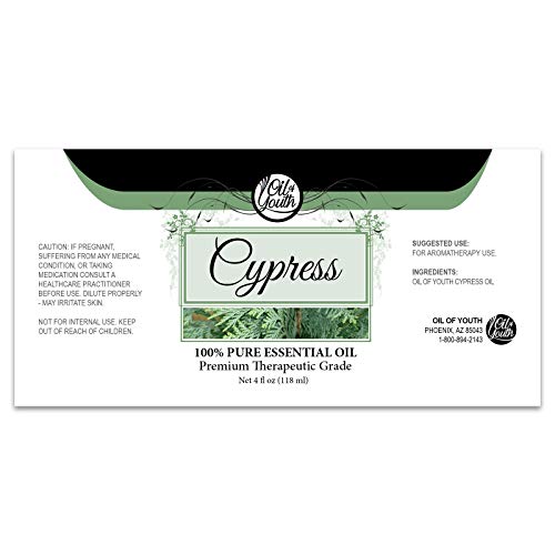 Oil of Youth Cypress Essential Oil 4 oz โ Therapeutic Grade Aromatherapy