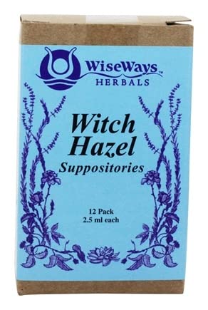 WiseWays Herbals Witch Hazel Suppositories 2.5 ml (Pack of 3) โ Soothing Rectal Relief