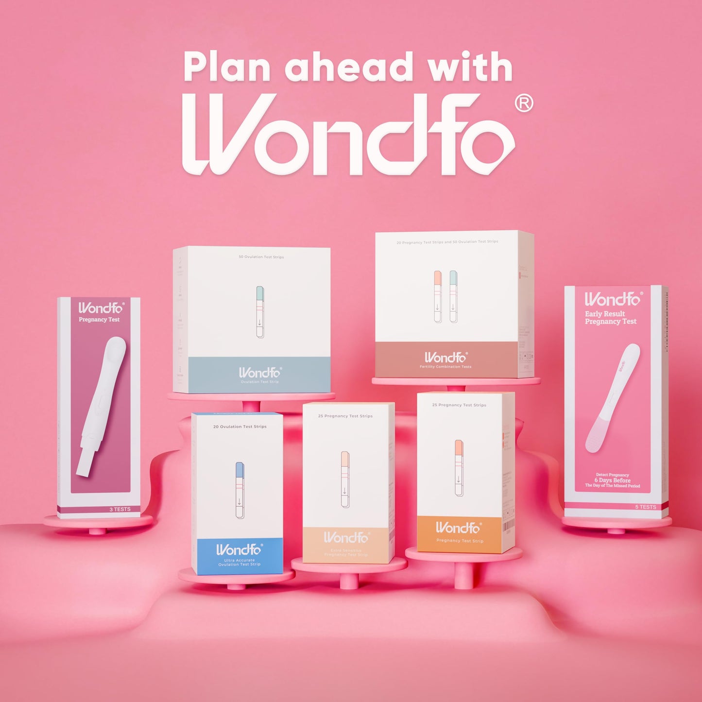 Wondfo Pregnancy Test - 99% Accurate HCG Urine Test (3 Count) โ Easy At-Home Use