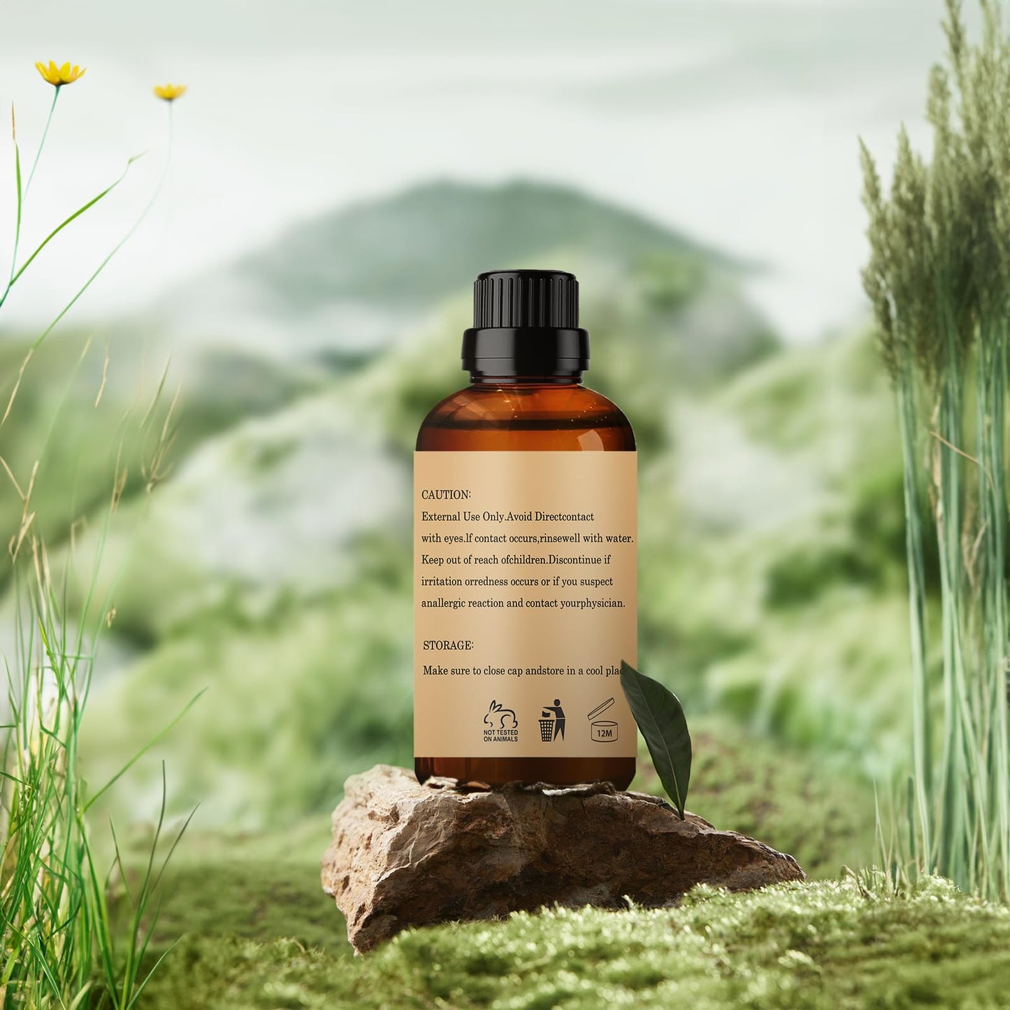Wuvezrub Amber Essential Oil 60ML | Pure Amber Oil for Aromatherapy Diffuser (2 oz)