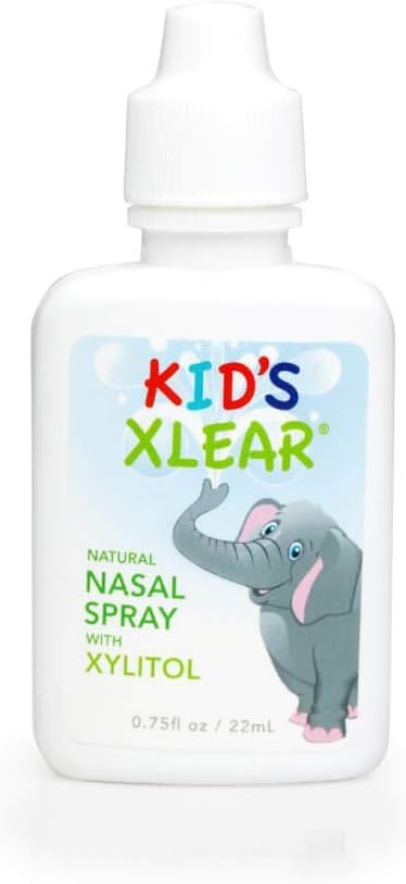 Xlear Natural Xylitol Saline Nasal Spray for Kids โ Daily Decongestant & Nose Moisturizer (0.75 fl oz)
