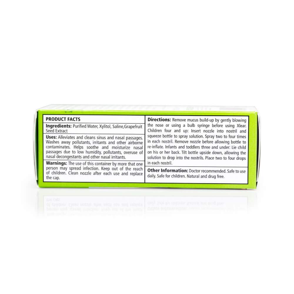 Xlear Natural Xylitol Saline Nasal Spray for Kids โ Daily Decongestant, Nose Moisturizer, Pack of 2 (0.75 fl oz)