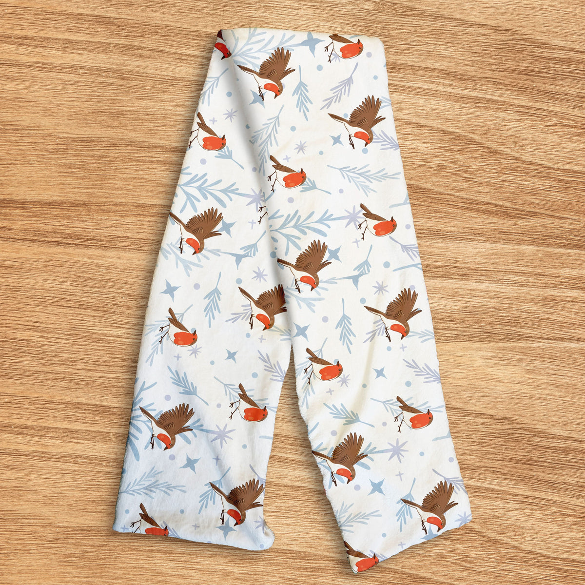 Robin Christmas Jumper Pattern - Soft Fleece scarf