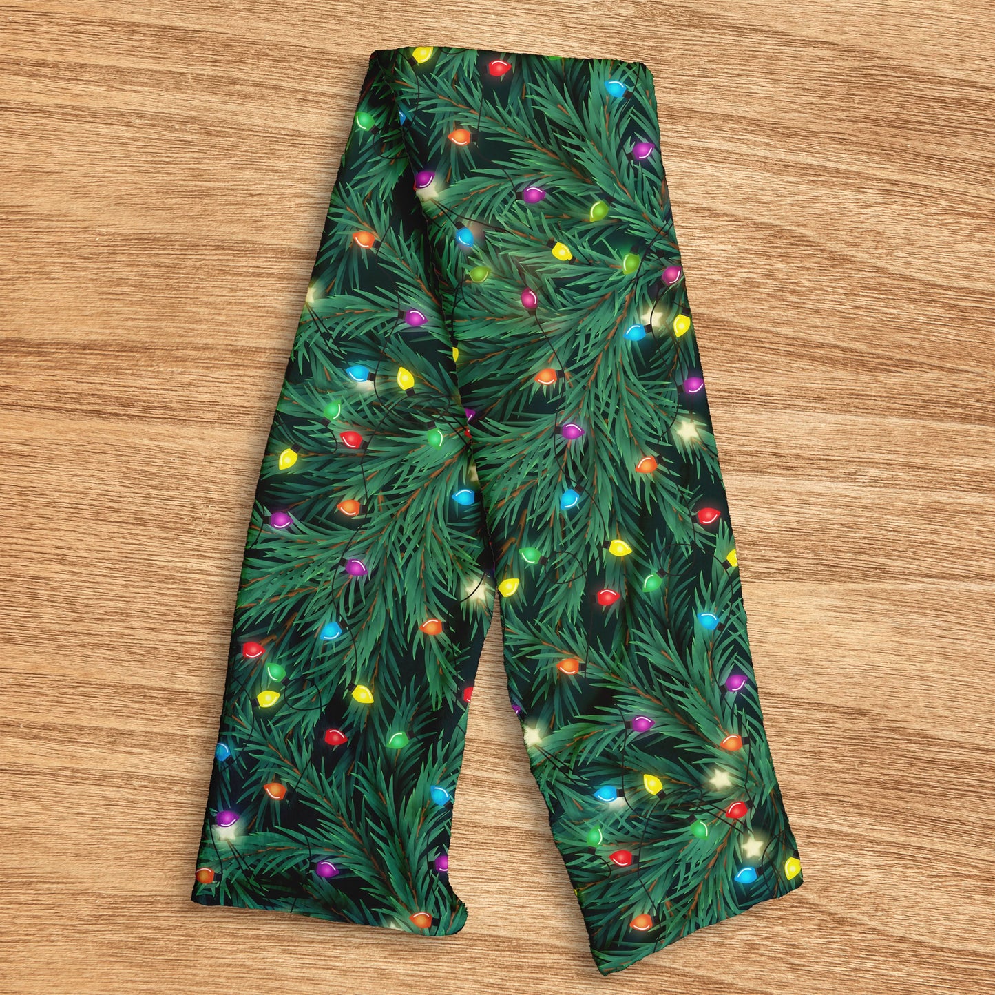 Christmas Lights Pattern - Soft Fleece scarf