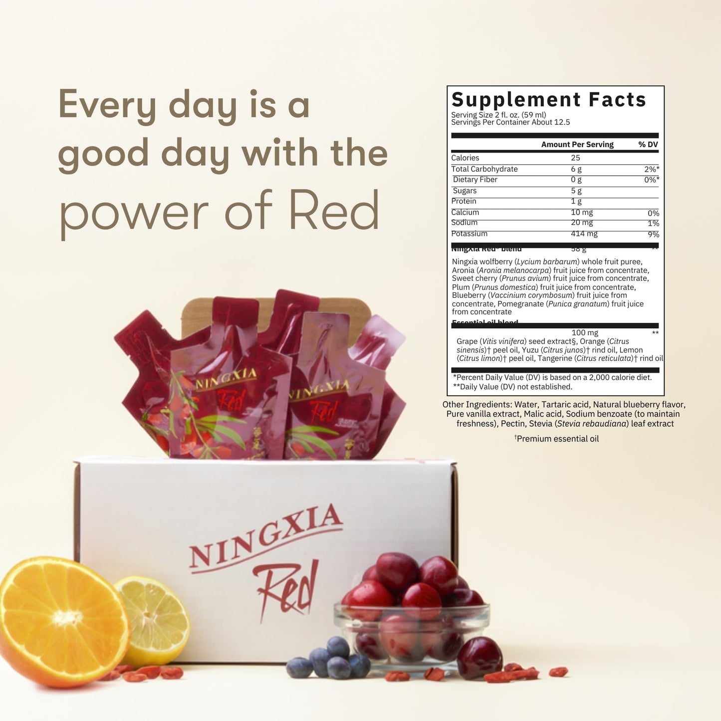 Young Living Ningxia Red Supplement β Fortify & Revitalize, 30 Pack, 2 oz Each
